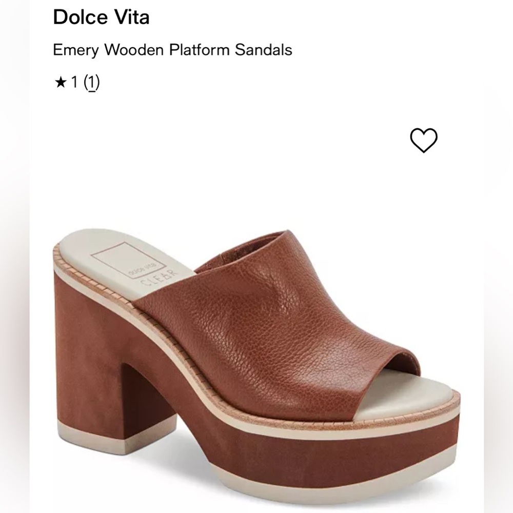 WMNS SZ 10 Dolce Vita Brown Emery Platform Sandals